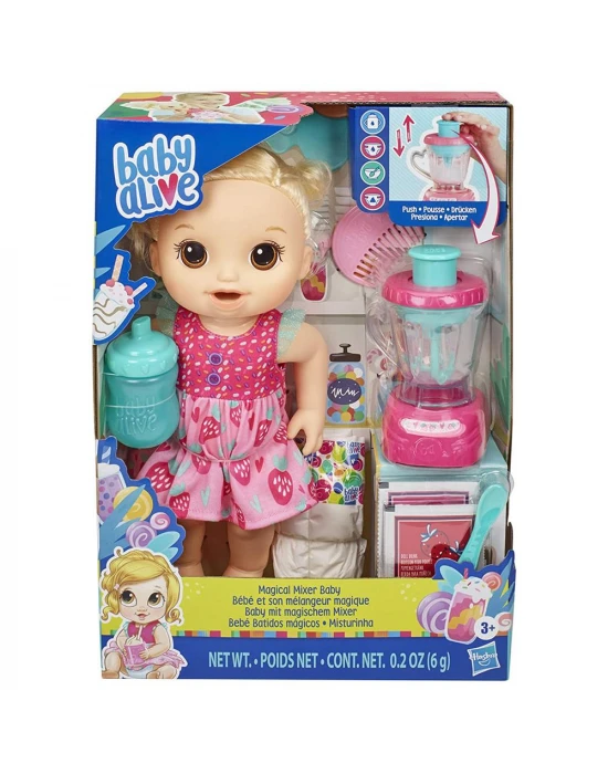 Baby Alive Bebeğim ve Sihirli Mikseri - Sarışın