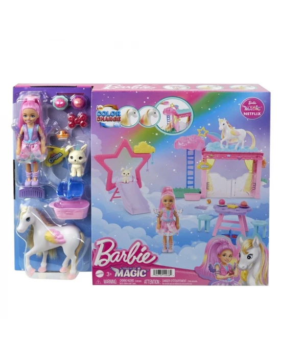 Barbie A Touch Of Magic Chelsea ve Pegasus Oyun Seti HNT67