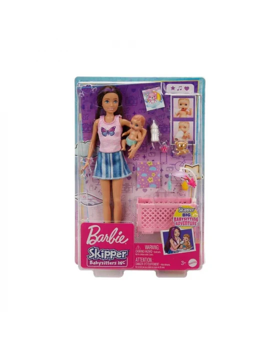 Barbie Bebek Bakıcılığı Oyun Seti HJY33