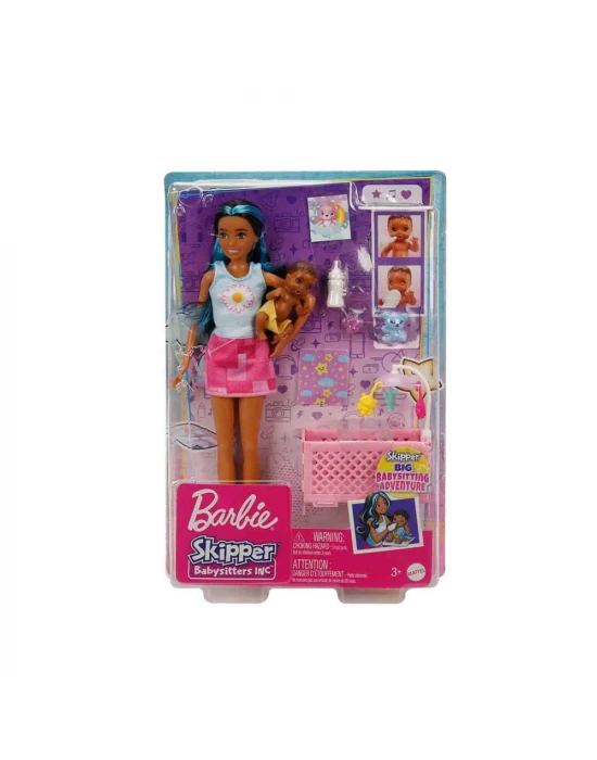 Barbie Bebek Bakıcılığı Oyun Seti HJY34