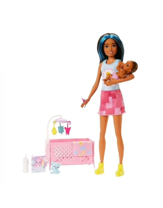 Barbie Bebek Bakıcılığı Oyun Seti HJY34