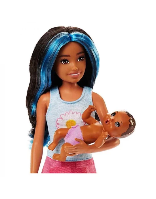 Barbie Bebek Bakıcılığı Oyun Seti HJY34