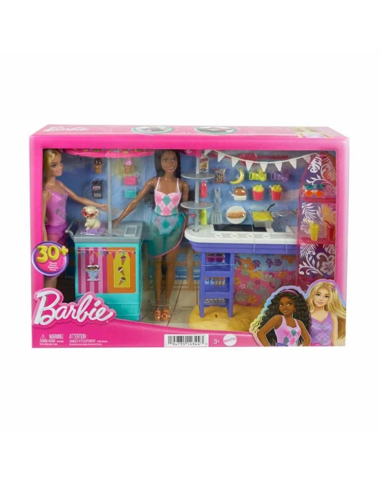 Barbie Brooklyn ve Malibunun Sahildeki Yiyecek Standı HNK99