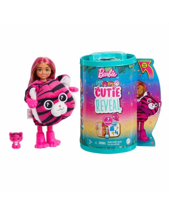Barbie Cutie Reveal Bebekler Chelsea Tropikal Orman Serisi - Kapl