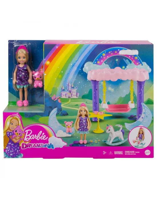 Barbie Dreamtopia Chelsea ve Eğlenceli Dünyası Oyun Seti GTF50