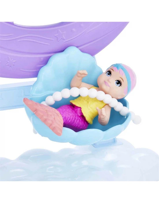 Barbie Dreamtopia Denizkızı Bebek ve Çocuk Oyun Alanı HLC30