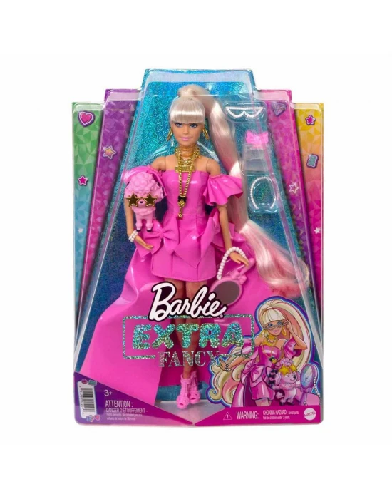 Barbie Extra Fancy - Pembe Kostümlü Bebek