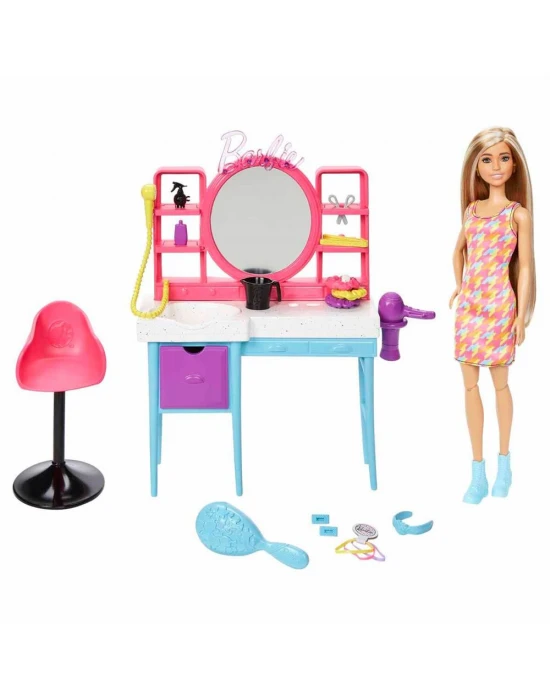 Barbie Muhteşem Kuaför Oyun Seti