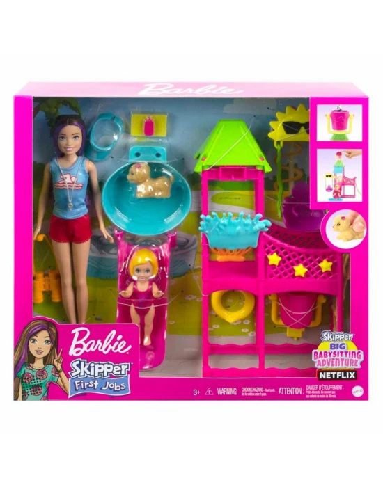 Barbie Skipperın Su Parkı Eğlencesi Oyun Seti HKD80
