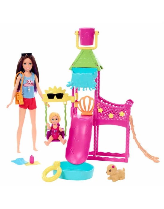 Barbie Skipperın Su Parkı Eğlencesi Oyun Seti HKD80