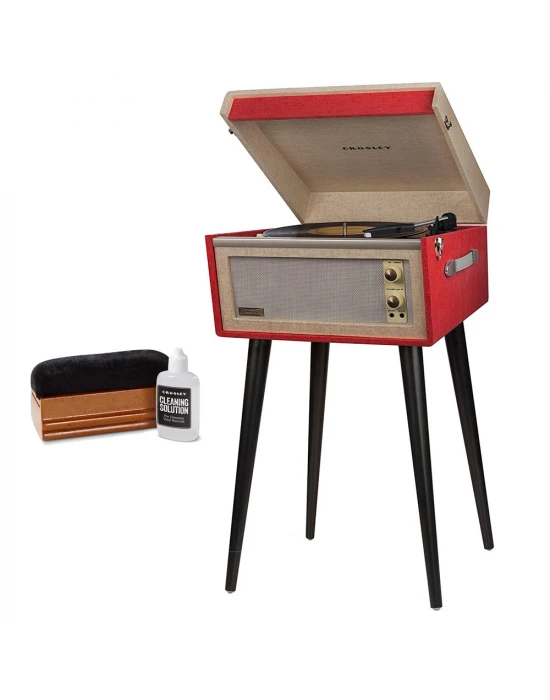 Crosley Bermuda Kırmızı Bluetooth Pikap Crosley Temizleme Seti Hediyeli