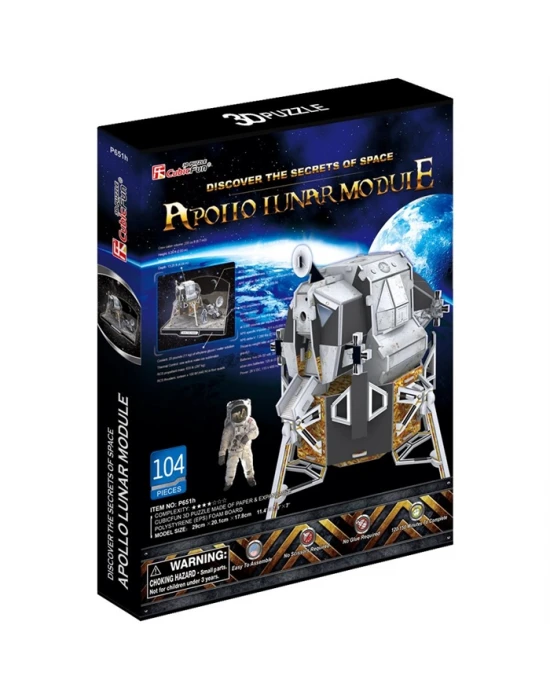 Cubic Fun 3D 104 Parça Puzzle Apollo Lunar Ay Modülü