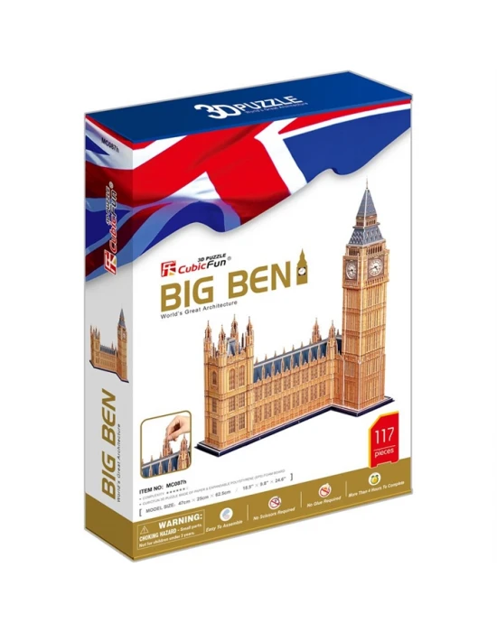 Cubic Fun 3D 117 Parça Puzzle Big Ben Saat Kulesi - İngiltere