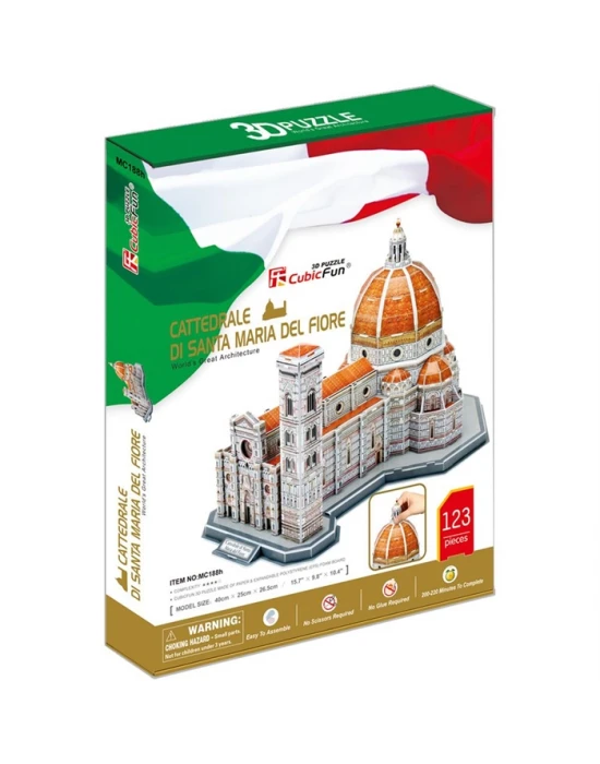 Cubic Fun 3D 123 Parça Puzzle Santa Maria Del Fiore Katedrali - İ
