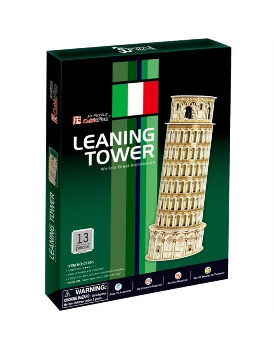 Cubic Fun 3D 13 Parça Puzzle Pisa Kulesi - İtalya