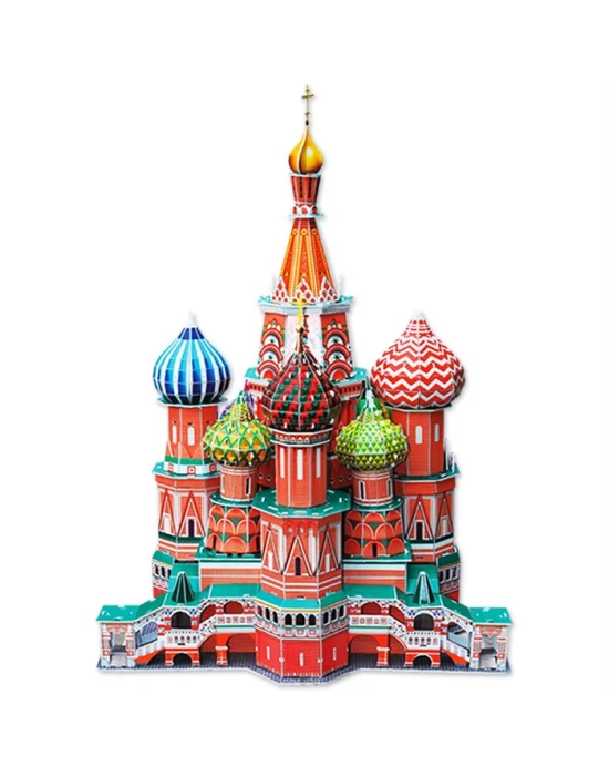 Cubic Fun 3D 173 Parça Puzzle St.Aziz Vasil Katedrali - Rusya