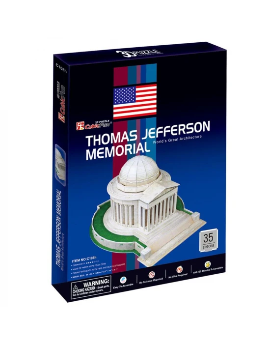 Cubic Fun 3D 35 Parça 3 Boyutlu Thomas Jefferson Memorial