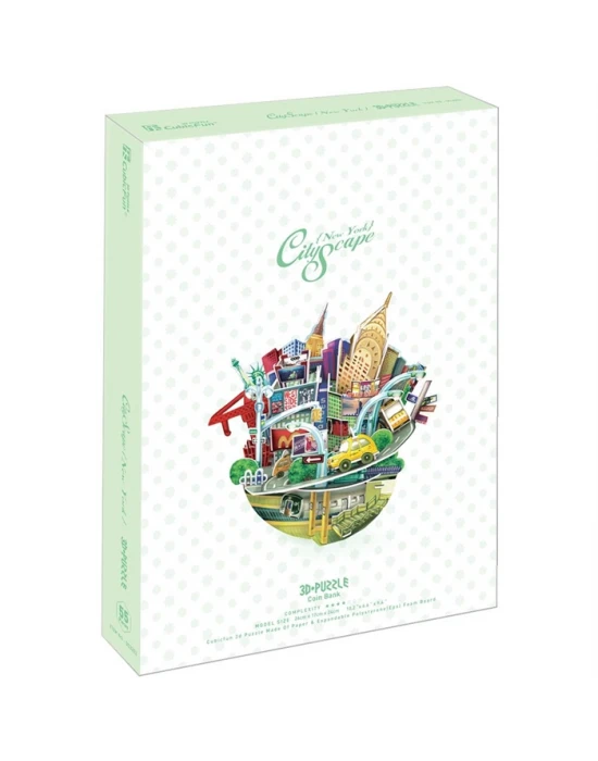 Cubic Fun 3D 55 Parça Puzzle New York Şehir Kompozisyonu