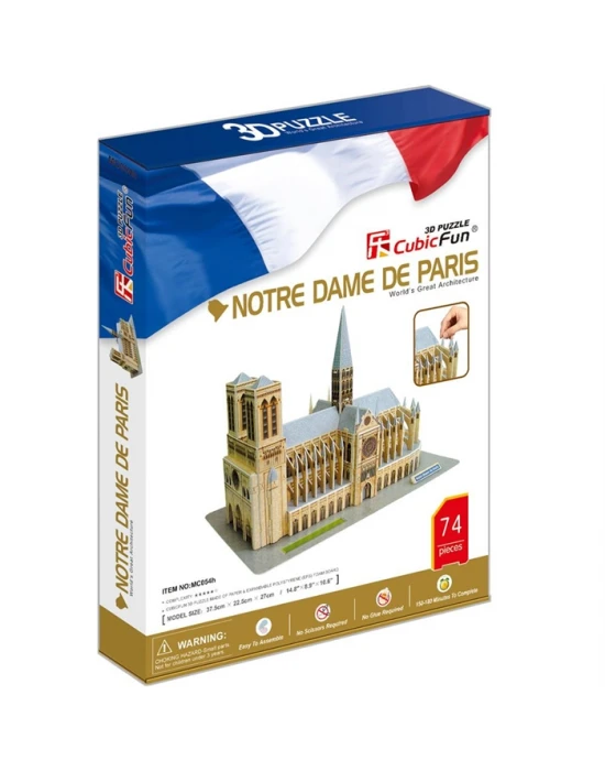 Cubic Fun 3D 74 Parça Notre Dame Kilisesi - Fransa