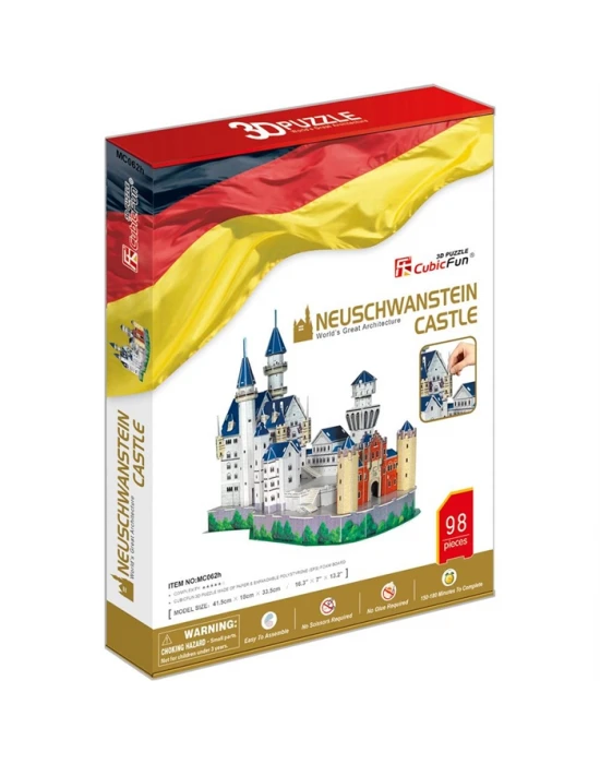 Cubic Fun 3D 98 Parça Puzzle Neuschwanstein Kalesi- Almanya
