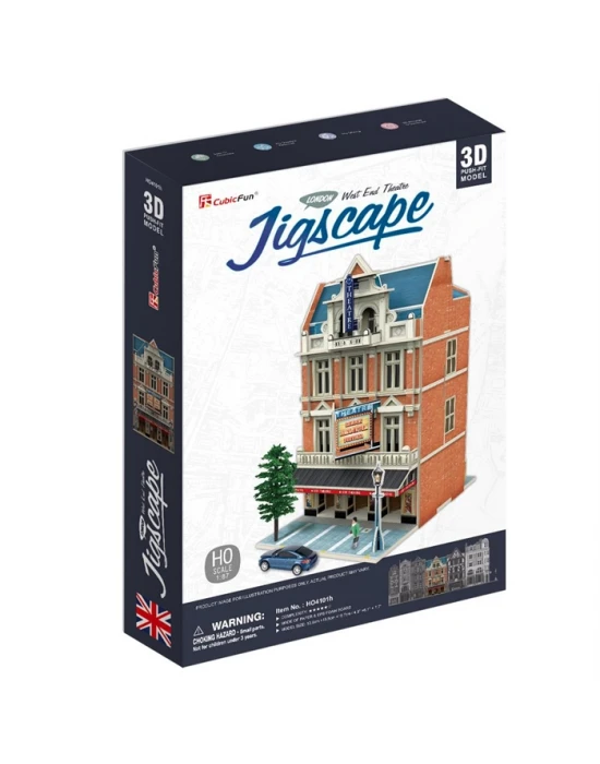Cubic Fun 3D Puzzle Jigscape Tiyatro Binası Londra