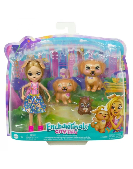 Enchantimals Aile Serileri HHB85 - Gerika Golden Retriever Ailesi