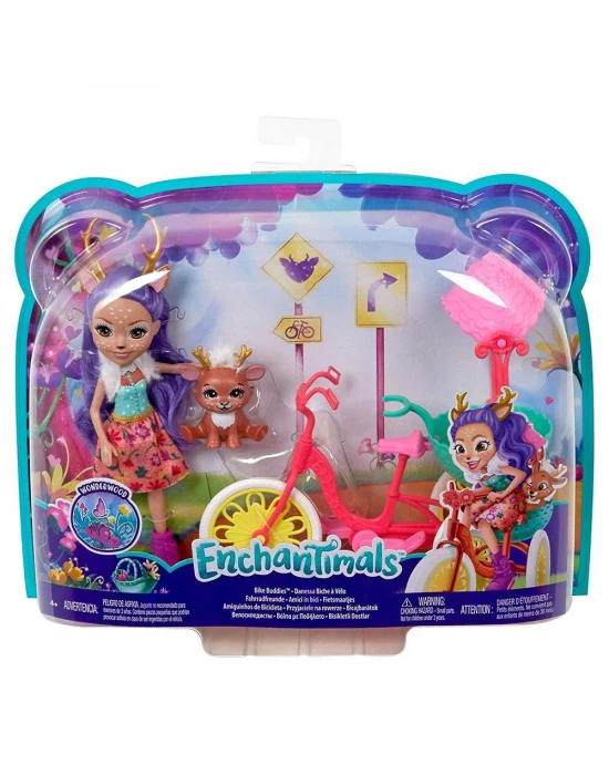 Enchantimals Danessa Deer ve Sprint Bisikletli Dostlar Oyun Seti
