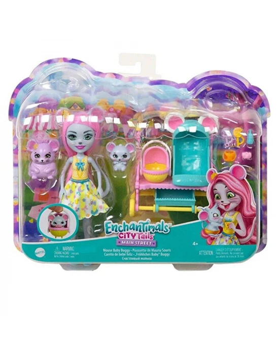 Enchantimals Eğlenceli Oyun Setleri - Mutlu Bebek Buggy