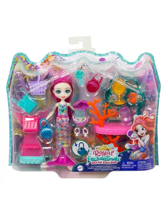 Enchantimals Eğlenceli Oyun Setleri - Okyanus Hazineleri Mağazası
