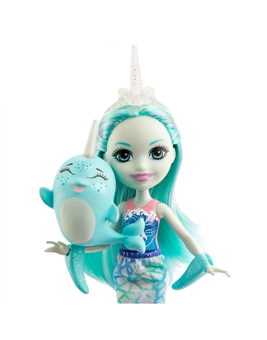 Enchantimals Popüler Karakter Bebekler - Naddie Narwhal ve Sword