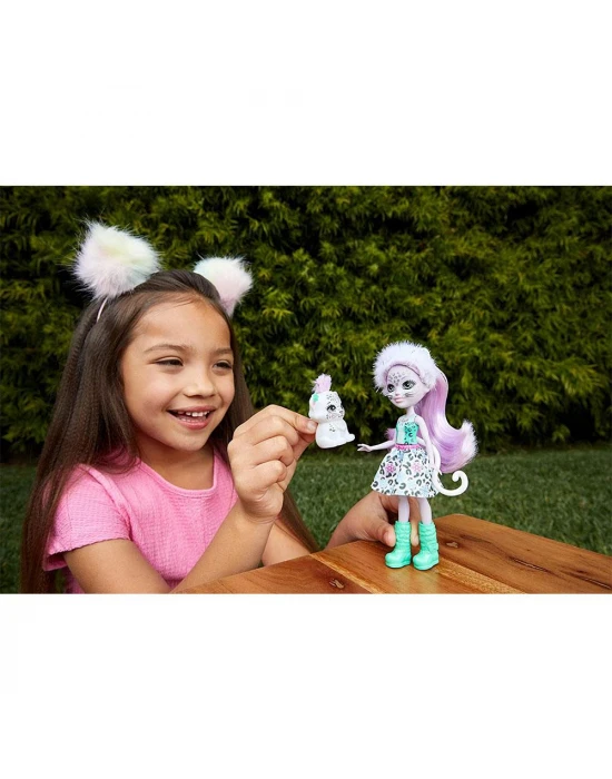 Enchantimals Popüler Karakter Bebekler - Sybill Snow Leopard ve F