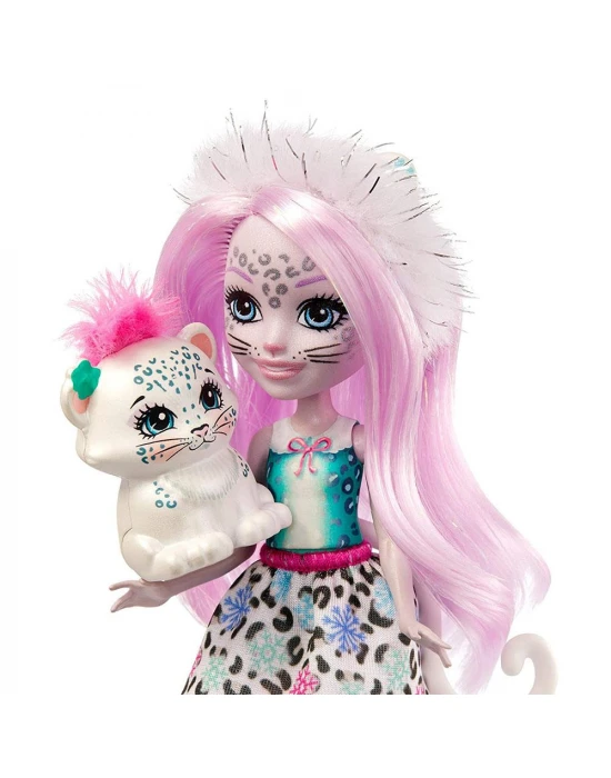 Enchantimals Popüler Karakter Bebekler - Sybill Snow Leopard ve F