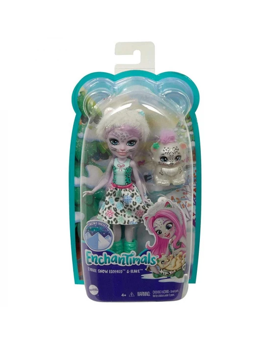 Enchantimals Popüler Karakter Bebekler - Sybill Snow Leopard ve F