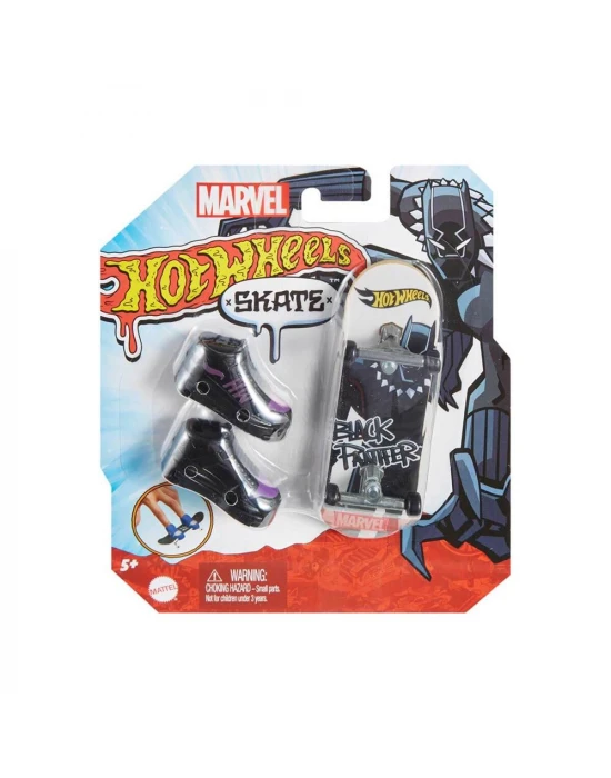 Hot Wheels Parmak Kaykay ve Ayakkabı Paketleri - Black Panther