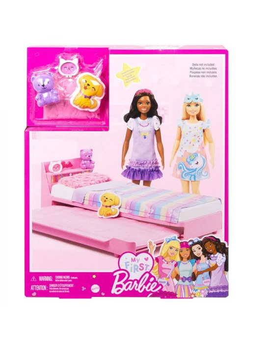 İlk Barbie Bebeğim - Barbienin Yatağı Oyun Seti HMM64