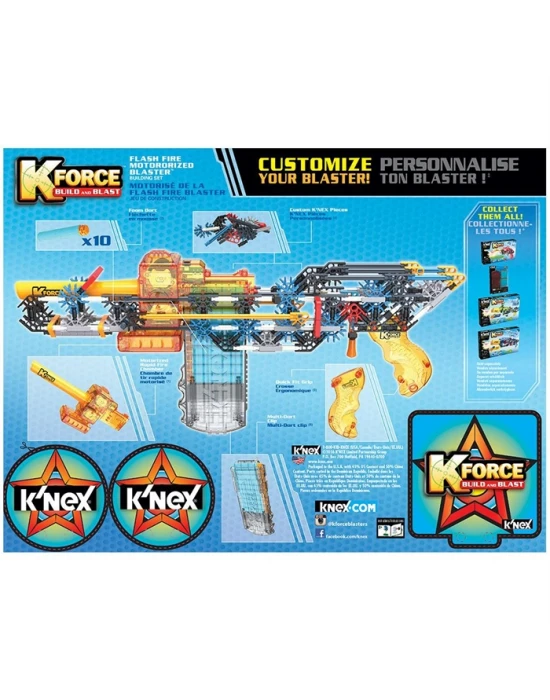 K’Nex K-Force Flash Fire Blaster Yapı Seti  (Motorlu) Knex 47010