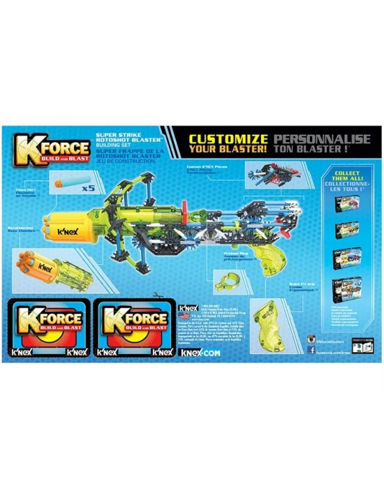 K’Nex K-Force Super Strike Rotoshot Blaster Yapı Seti  Knex 47009