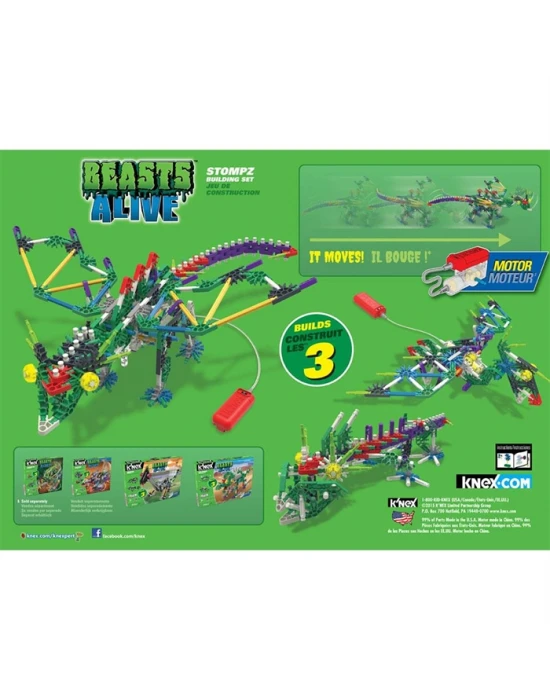 K’Nex Stompz Yapım Seti (Motorlu) Beasts Alive Knex 34485