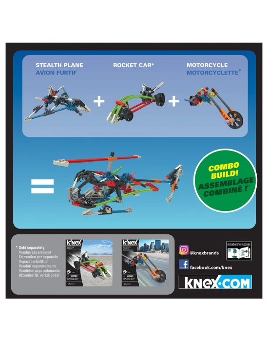 KNex Imagine Stealth Plane Building Set 17008