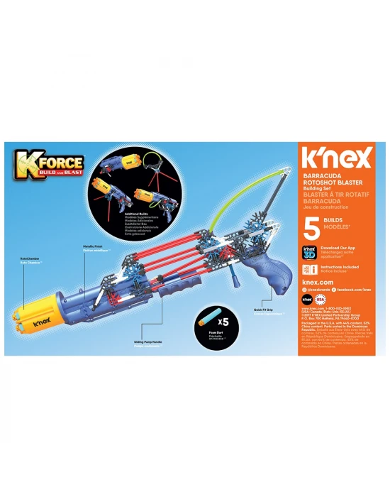 KNex K-Force Baracuda Rotoshot Blaster 47023