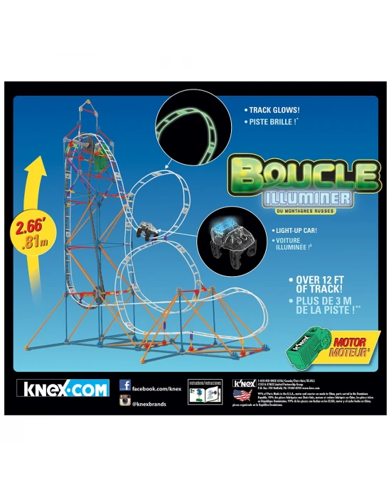 KNex Looping Light-Up Roller Coaster 51455 (Motorlu)