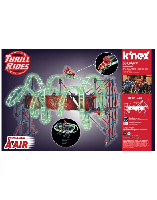 KNex Web Weaver Roller Coaster Set 45717 (Motorlu)