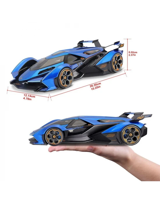 Lamborghini V12 Vision Gran Turismo Model Araba 1/18 - Mavi