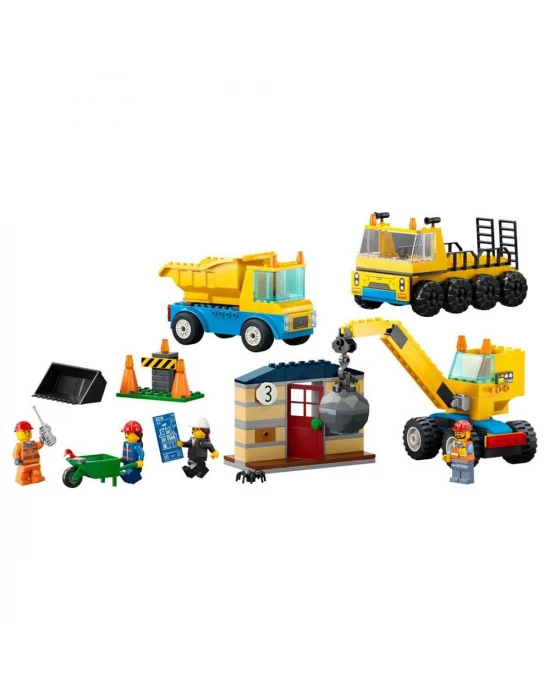 LEGO City İnşaat Kamyonları ve Yıkım Gülleli Vinç 60391