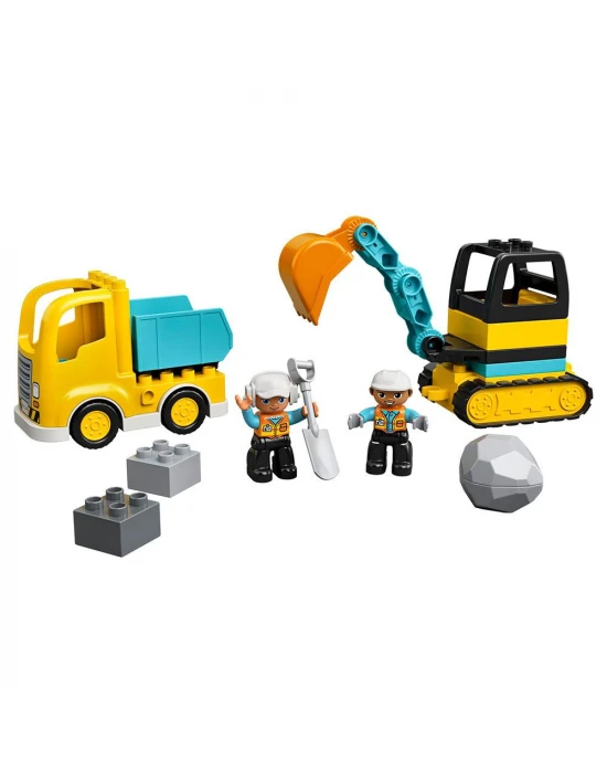 Lego Duplo Kamyon ve Paletli Kazıcı