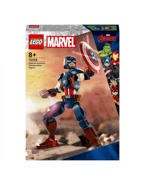 LEGO Marvel Kaptan Amerika Yapım Figürü 76258