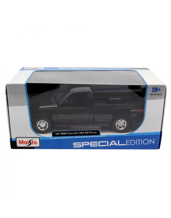 Maisto 1993 Chevrolet 454 SS Pick-Up Model Araba 1/24 - Siyah