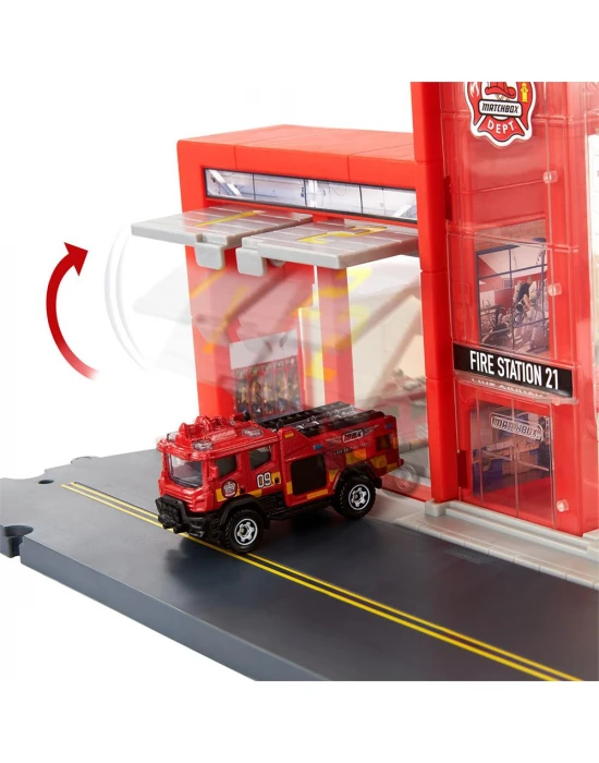 Matchbox Aksiyon Sürücüleri İtfaiye Kurtarma Ekibi Oyun Seti