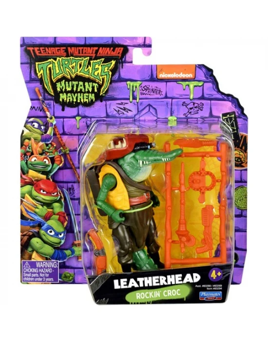 Ninja Turtles Mutant Mayhem Aksiyon Figürler Leatherhead 83294