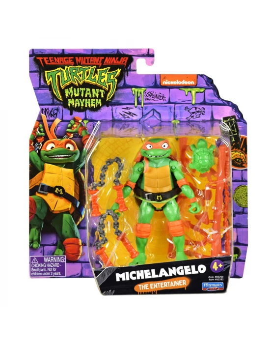 Ninja Turtles Mutant Mayhem Aksiyon Figürler Michelangelo 83283